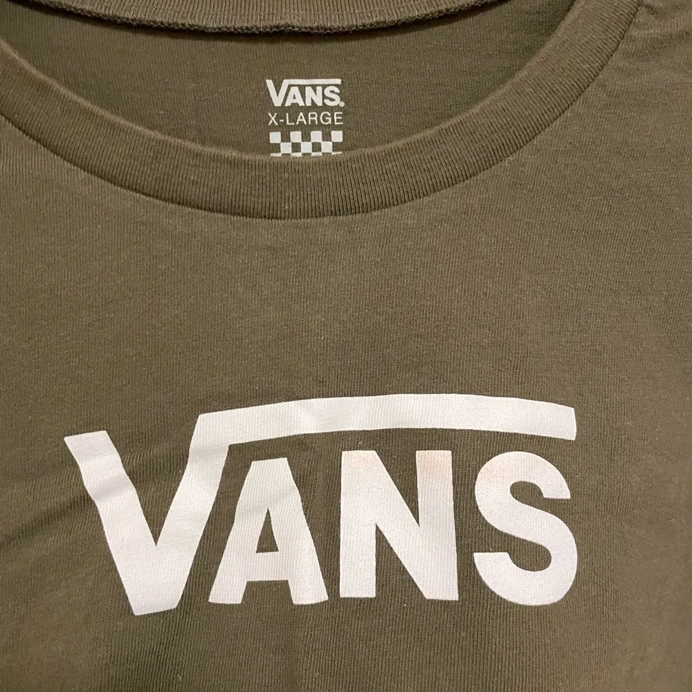 Vans Logo Army Green T-Shirt - Picture 3 of 5